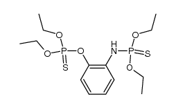 O-[o-[(diethoxyphosphinothioyl)-amino]phenyl] O,O-diethyl phosphorothioate Structure
