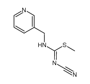 methyl N'-cyano-N-[(pyridin-3-yl)methyl]-imidothiocarbamate结构式