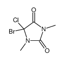 BROMOCHLORODIMETHYLHYDANTOIN structure