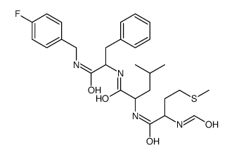 N-FORMYL-MET-LEU-PHE P-FLUOROBENZYLAMIDE structure