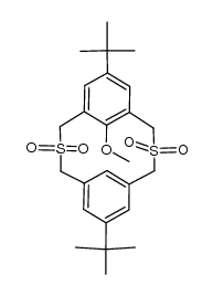 6,15-di-tert-butyl-9-methoxy-2,11-dithia<3.3>metacyclophane S,S,S',S'-tetraoxide Structure