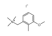 Trimethyl-(3-methoxy-2-methyl-benzyl)-ammoniumiodid Structure