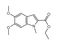 5,6-dimethoxy-1-methyl-1H-indole-2-carboxylic ethyl ester Structure