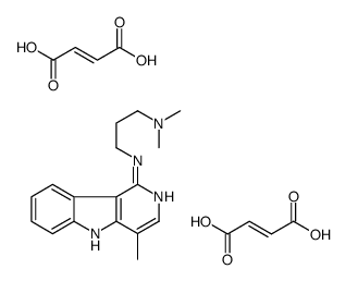 (E)-but-2-enedioic acid,N',N'-dimethyl-N-(4-methyl-5H-pyrido[4,3-b]indol-1-yl)propane-1,3-diamine Structure