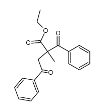 ethyl 2-benzoyl-2-methyl-4-oxo-4-phenylbutanoate结构式
