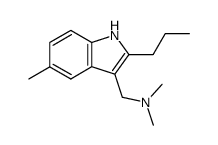 N,N-DIMETHYL-1-(5-METHYL-2-PROPYL-1H-INDOL-3-YL)METHANAMINE Structure