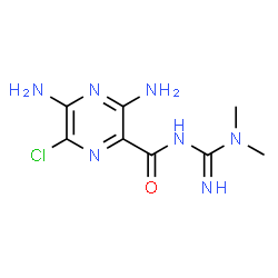6-chloro-3,5-diaminopyrazine-3-carboxamide structure