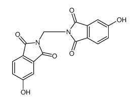 5-hydroxy-2-[(5-hydroxy-1,3-dioxoisoindol-2-yl)methyl]isoindole-1,3-dione Structure