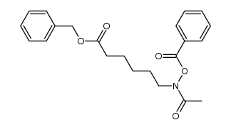 benzyl 6-(N-(benzoyloxy)acetamido)hexanoate Structure