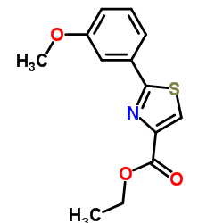 ETHYL 2-(3-METHOXYPHENYL)THIAZOLE-4-CARBOXYLATE Structure
