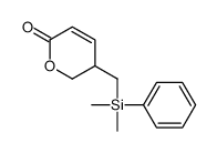 3-[[dimethyl(phenyl)silyl]methyl]-2,3-dihydropyran-6-one结构式