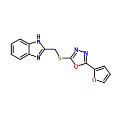 2-({[5-(2-Furyl)-1,3,4-oxadiazol-2-yl]sulfanyl}methyl)-1H-benzimidazole图片