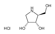 1,4-dideoxy-1,4-imino-L-ribitol hydrochloride结构式