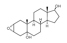 2α,3α-epoxy-5α-androstane-5,17β-diol Structure