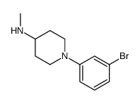 1-(3-bromophenyl)-N-methylpiperidin-4-amine structure