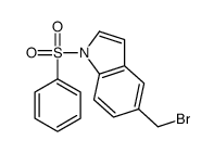 5-(bromomethyl)-1-(phenylsulfonyl)-1H-indole结构式