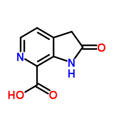 2-Oxo-2,3-dihydro-1H-pyrrolo[2,3-c]pyridine-7-carboxylic acid结构式