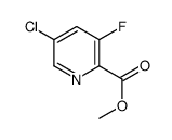 methyl 5-chloro-3-fluoropyridine-2-carboxylate structure