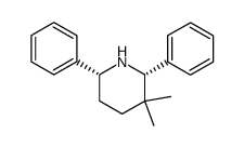 3,3-Dimethyl-cis-2,6-diphenylpiperidine结构式