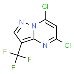5,7-DICHLORO-3-TRIFLUOROMETHYLPYRAZOLO[1,5-A]PYRIMIDINE结构式