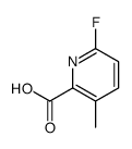 6-fluoro-3-methylpyridine-2-carboxylic acid结构式
