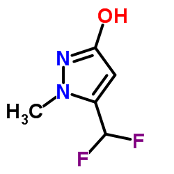 5-Difluoromethyl-1-methyl-1H-pyrazol-3-ol structure