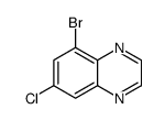 5-Bromo-7-chloroquinoxaline Structure