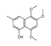 5,6,8-trimethoxy-3-methylnaphthalen-1-ol Structure