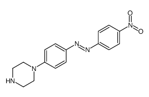 (4-nitrophenyl)-(4-piperazin-1-ylphenyl)diazene结构式