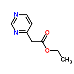 Ethyl 4-pyrimidinylacetate structure