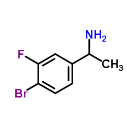 (S)-1-(4-Bromo-3-fluorophenyl)ethanamine Structure