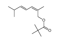 (2Z,4E)-2,6-dimethylhepta-2,4-dien-1-yl pivalate Structure