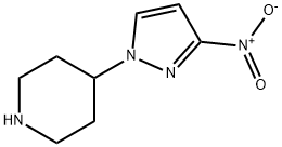 4-(3-硝基-1H-吡唑-1-基)哌啶结构式