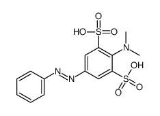 2-dimethylamino-5-phenyldiazenyl-benzene-1,3-disulfonic acid结构式