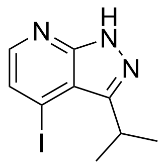 4-Iodo-3-isopropyl-1H-pyrazolo[3,4-b]pyridine Structure