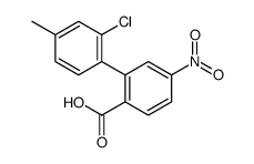 2-(2-chloro-4-methylphenyl)-4-nitrobenzoic acid Structure