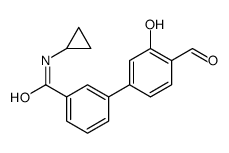 N-cyclopropyl-3-(4-formyl-3-hydroxyphenyl)benzamide结构式