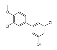 3-chloro-5-(3-chloro-4-methoxyphenyl)phenol结构式