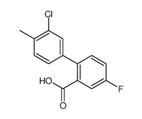 2-(3-chloro-4-methylphenyl)-5-fluorobenzoic acid Structure