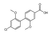 4-(4-chloro-2-methoxyphenyl)-3-methoxybenzoic acid Structure
