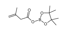 (4,4,5,5-tetramethyl-1,3,2-dioxaborolan-2-yl) 3-methylbut-3-enoate结构式