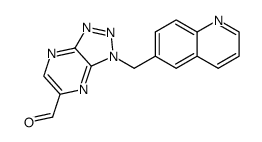 1-(quinolin-6-ylmethyl)-1H-[1,2,3]triazolo[4,5-b]pyrazine-6-carbaldehyde结构式