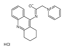 2-pyridin-1-ium-1-yl-N-(1,2,3,4-tetrahydroacridin-9-yl)acetamide,chloride结构式