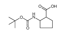 2-TERT-BUTOXYCARBONYLAMINO-CYCLOPENTANECARBOXYLIC ACID structure