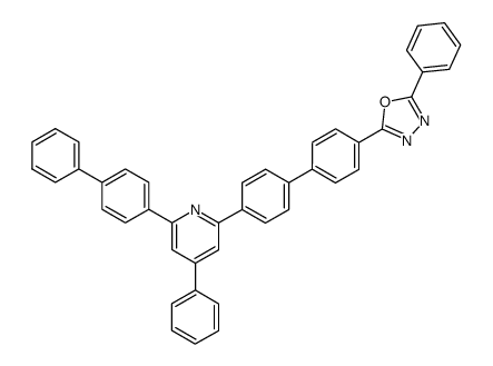 2-Biphenyl-4-yl-4-phenyl-6-[4'-(5-phenyl-[1,3,4]oxadiazol-2-yl)-biphenyl-4-yl]-pyridine结构式