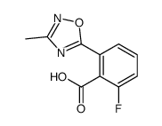 2-fluoro-6-(3-methyl-1,2,4-oxadiazol-5-yl)benzoic acid结构式