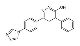 6-((4-imidazol-1-yl)phenyl)-4-phenyl-4,5-dihydro-2H-pyridazin-3-one structure