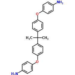 4,4'-((Propane-2,2-diylbis(4,1-phenylene))bis(oxy))dianiline structure