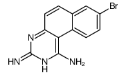 8-bromobenzo[f]quinazoline-1,3-diamine Structure