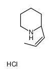 (2S)-2-[(E)-prop-1-enyl]piperidine,hydrochloride结构式